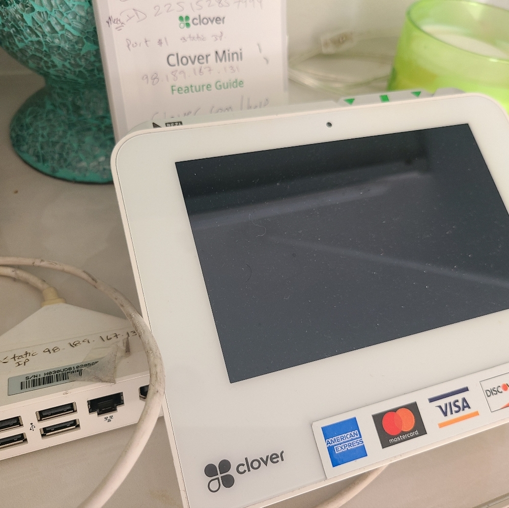 Clover Mini 3G C301 Credit Card Processing Terminal POS